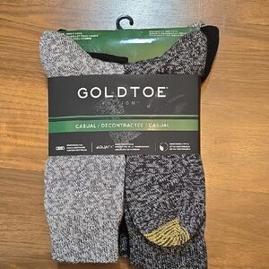 Gold Toe Edition Casual Socks in Black and Gray